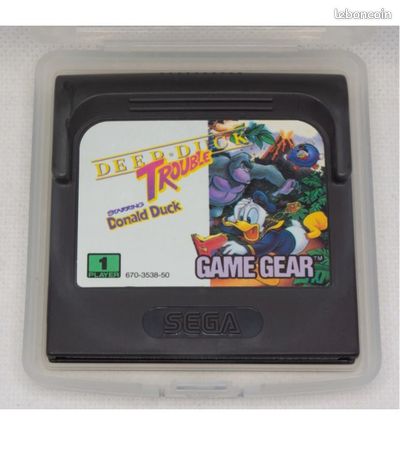 Notice Manuel D'instructions Sega Game Gear - Jeu Deep Duck Donald / Aladdin, Bon état