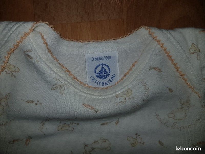 Lot de 6 bodies à manches longues neufs Petit Bateau 3 mois (image 20)