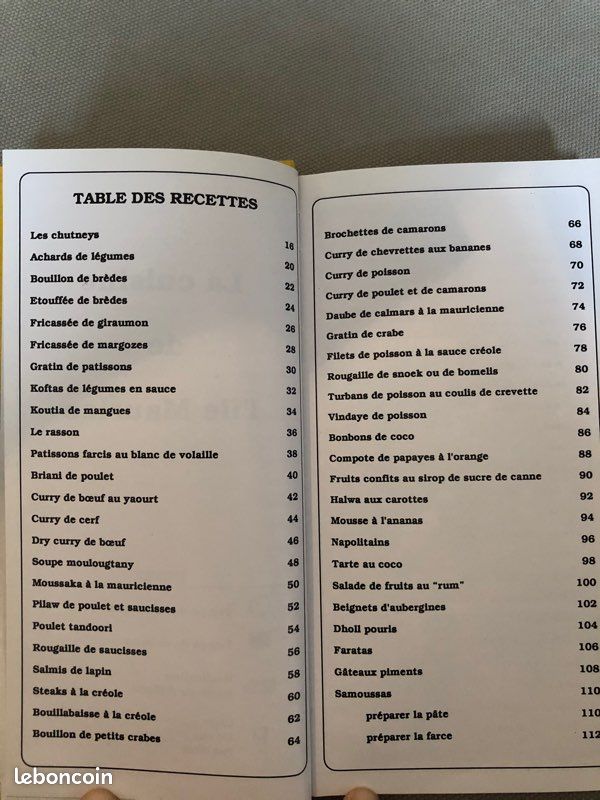 Livre de cuisine Mauricienne (image 2)