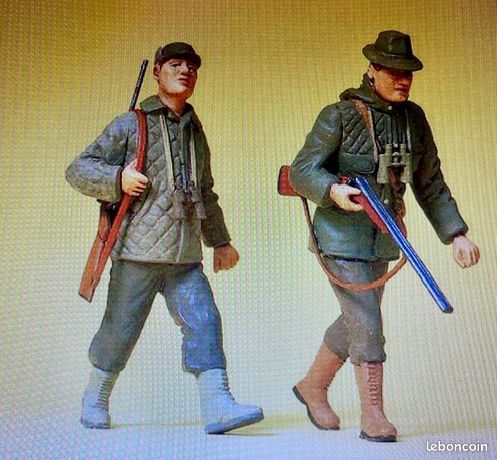 Lot De 90 Figurines PREISER HO - Skieurs, Chasseur, Enfants Pour Décor De Train