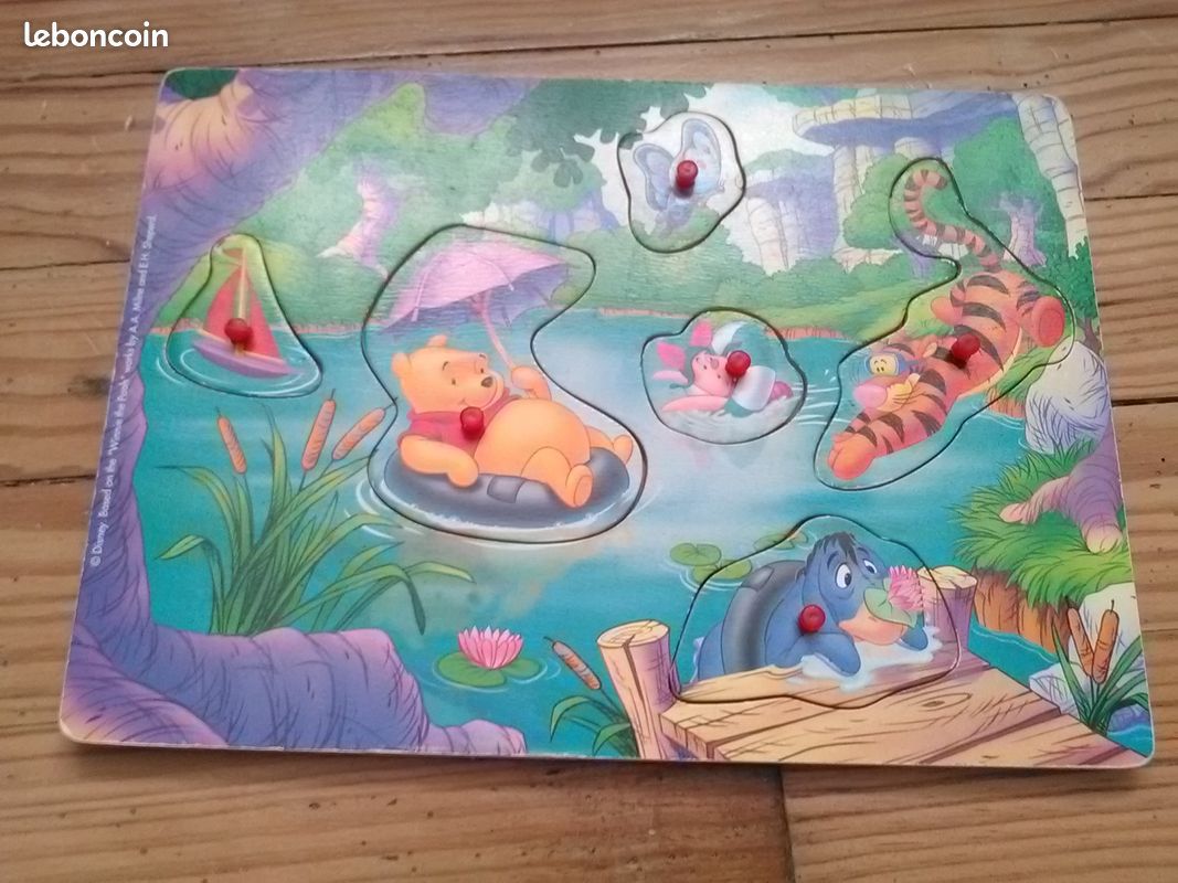 Puzzle bois winnie l'ourson (image 1)