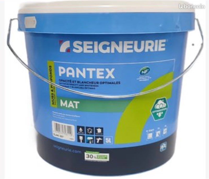 Peinture blanche mat 15L (image 1)