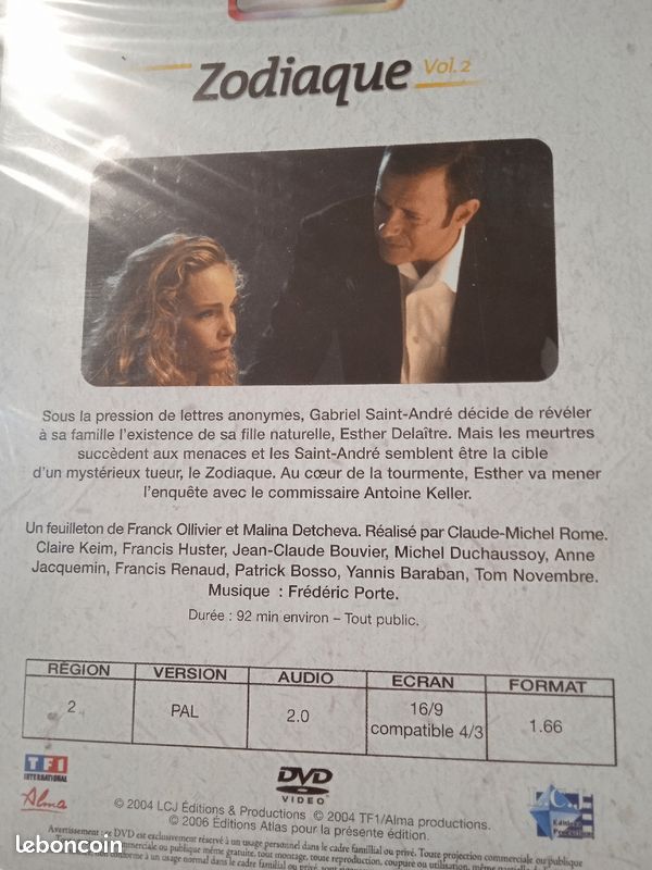 Dvd zodiaque ( feuilleton) (image 1)