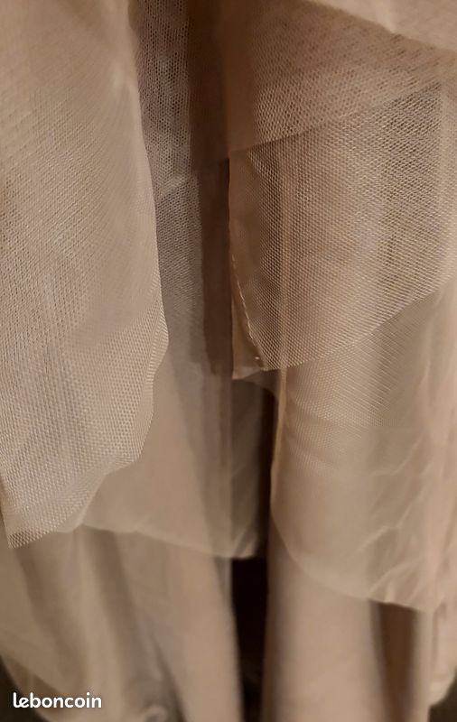 Robe de cérémonie longue Helline – NEUVE – Taille 40 – Beige Rose Poudré (image 9)