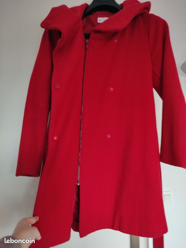 Manteau SPIEGEL Taille 40 / L Rouge - Occasion Bon État, Très Bon État Selon Vendeur