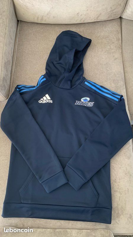 Sweat Capuche Irlande Rugby Ancien - Bleu Marine - Taille 2XL/XXL