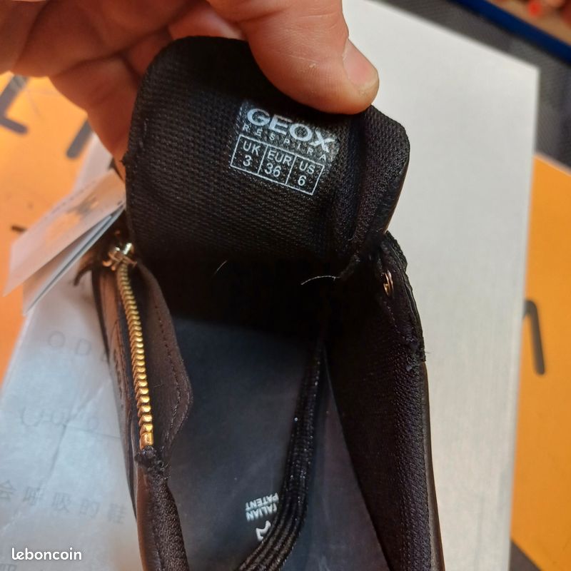 Baskets Geox Respira Pour Femme - Pointure 36 - En Cuir Doré - Neuf Sans Emballage - Prix Conseillé 110£
