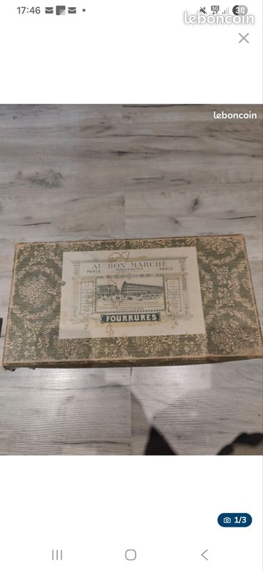 Boite a accessoires en fourrure Le Bon Marché Rive Gauche (image 3)