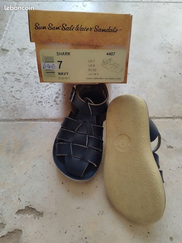 Sandales cuir Saltwater T. 23 (image 3)
