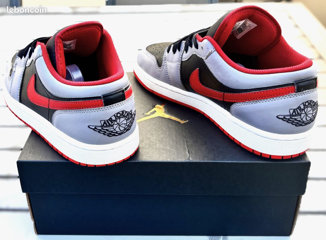 Air Jordan Low Noir Rouge Chaussure Jordan Rouge Low Basket Nike