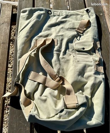 Sac marin en tissu de lin utilisé pour les voiles de l'Hermione