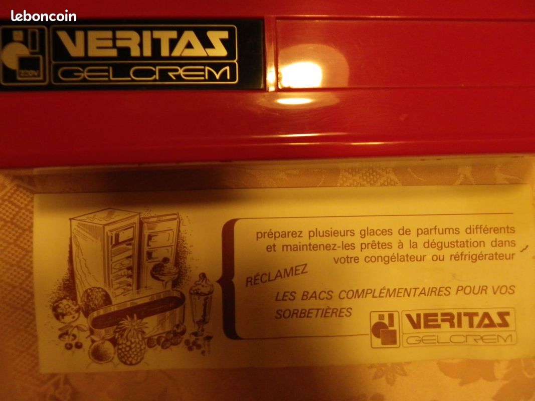 Sorbetière VERITAS GELCREM rouge (image 6)