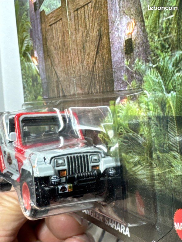 Hot wheels 1/64 🇨🇵 Jurassic Park 92 Jeep Wrangler Sahara de 2025 - Jeux & Jouets
