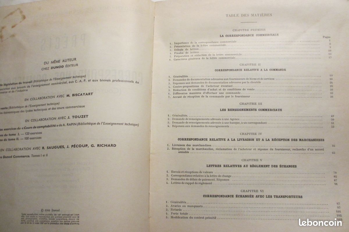 Ancien livre scolaire professionnel - NP69 (image 3)