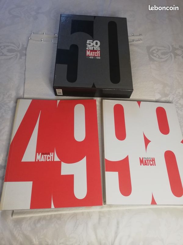 Livres "Les 50 ans de Paris-Match", 1998, en très bon état (image 1)