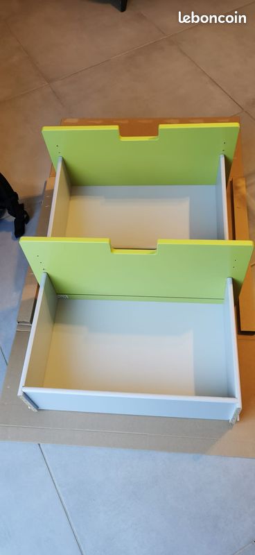 Ikea REINSVOLL Porte avec charnières 50 x 229 cm Gris/vert