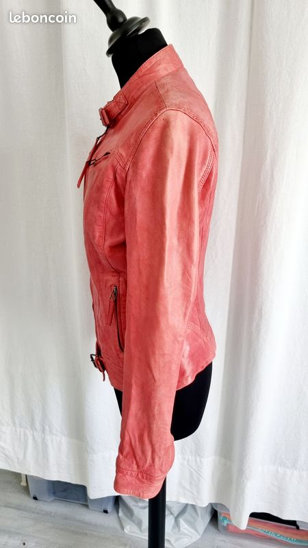 Blouson veste perfecto vrai cuir OAKWOOD taille 36/38 Vêtements