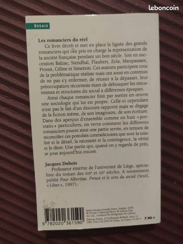 Jacques Dubois, Les romanciers du réel - De Balzac à Simenon (image 3)