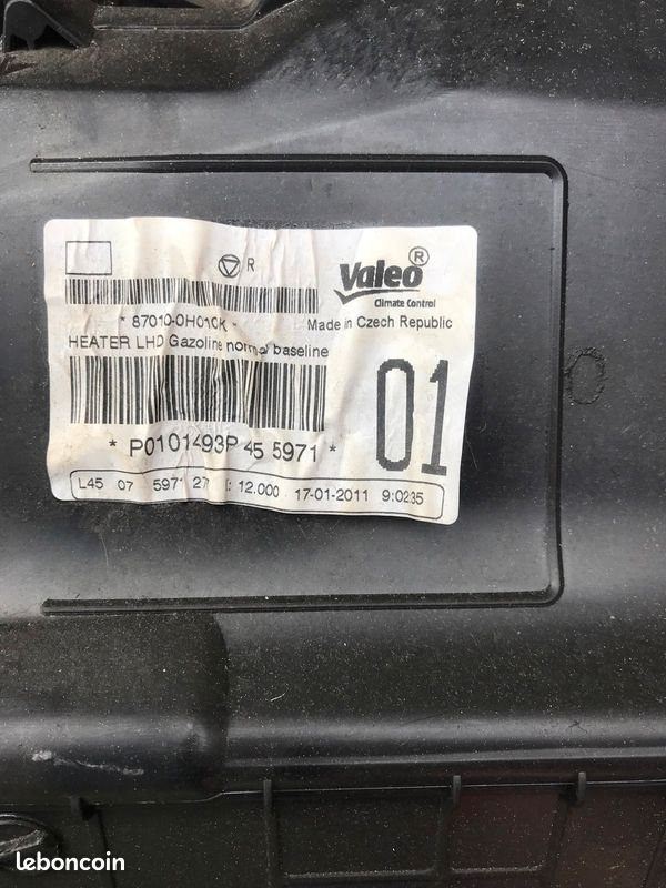 Bloc chauffage Citroën c1 aygo 107 (image 3)