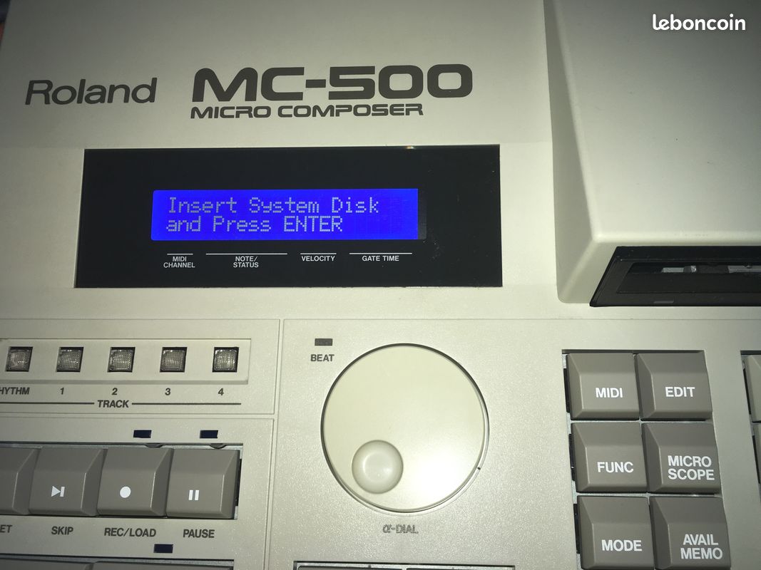 Écran LCD de remplacement Roland MC-500/mkII - Fond bleu et caractères blanc, connecteur 14 broches (image 2)