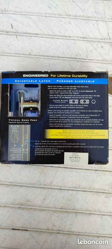 Master Lock modèle Bed & Bath pour porte (image 3)