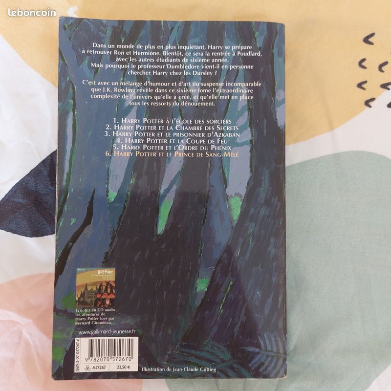 Lot Harry Potter: Le Prince de sang mêlée et Les Reliques de la mort édition Gallimard (image 3)
