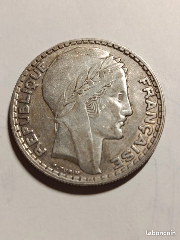 20 francs argent Turin 1933 (image 2)