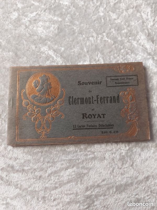 Clermont Ferrand et Royat 63 - carnet Souvenir 12 (/12) cartes cpa (image 1)
