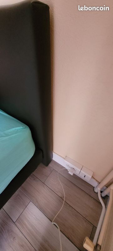 Lit sommier matelas et tete (image 2)
