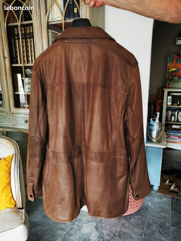 Veste manteau cuir OAKWOOD Titanium Vêtements