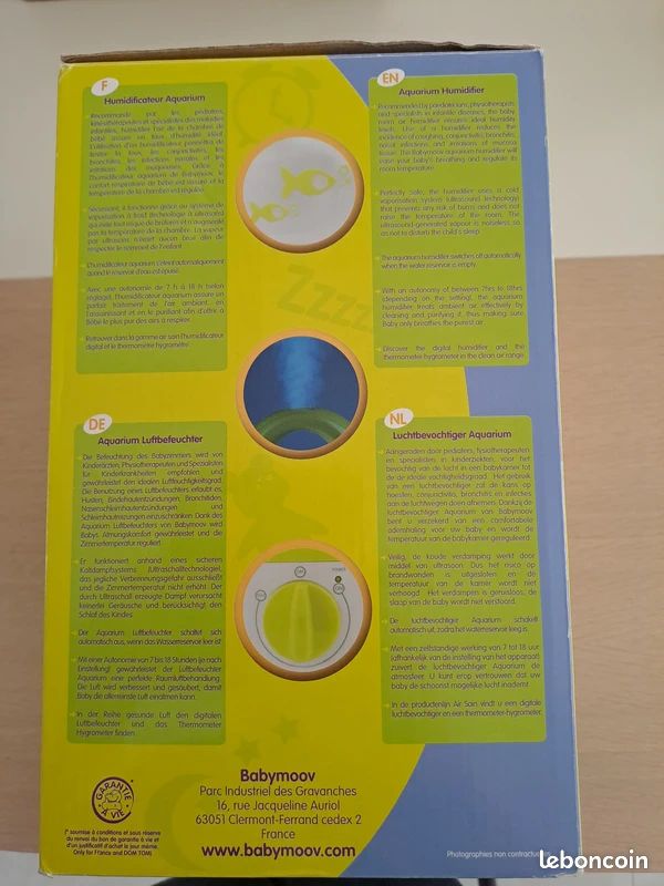 Humidificateur Aquarium à vapeur froide Babymoov - TBE (image 5)