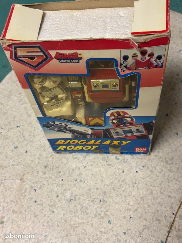 Boîte Vide Bioman 2 Maskman – Force Bioman, Bandai France 1987