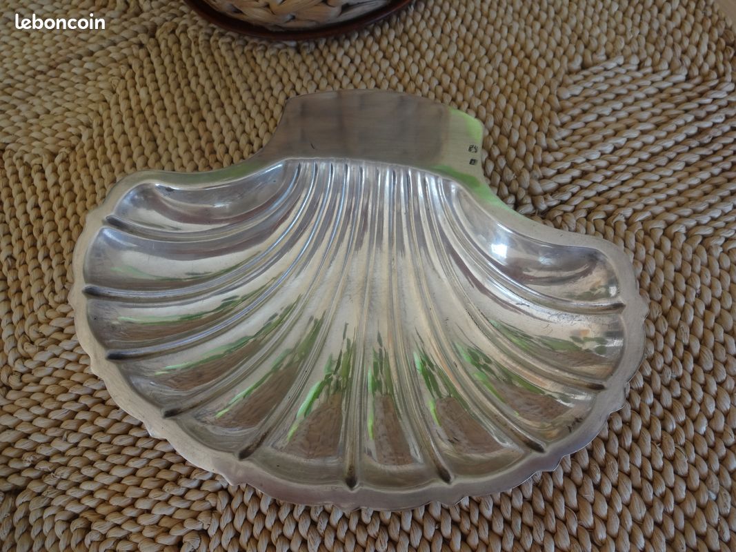 Coupe coupelle coquillage en étain