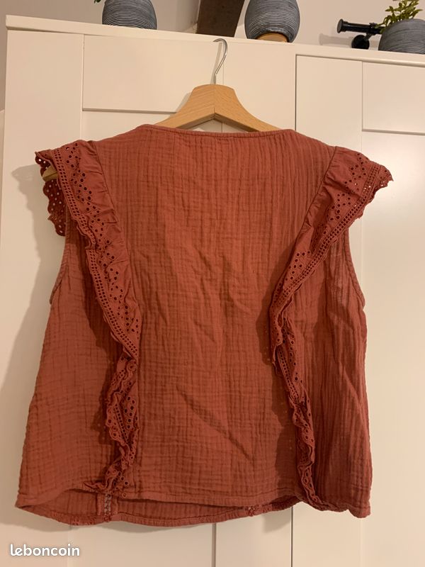 Chemisier orange bizzbee cuite taille s (image 2)