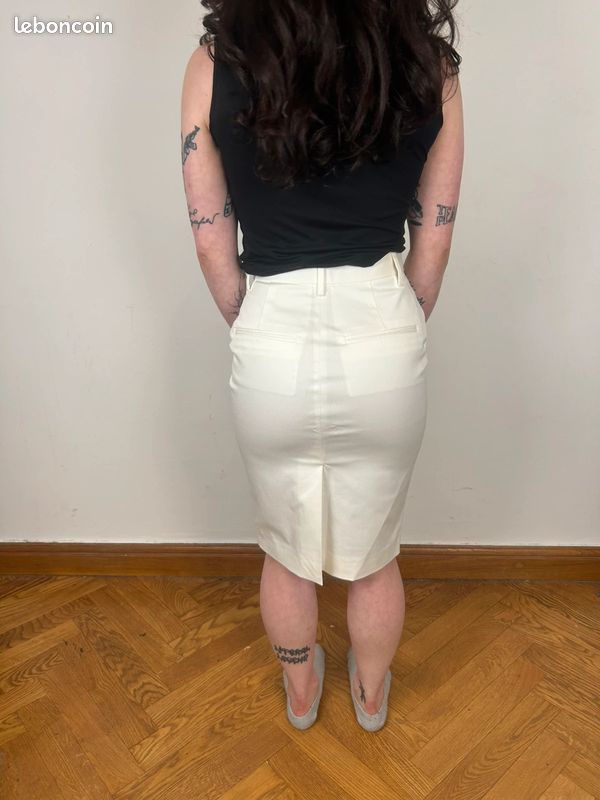Jupe tailleur blanche Dsquared2 T36 (image 4)