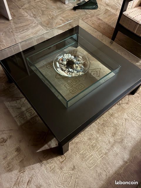 Table basse verre-bois Roche Bobois (image 2)