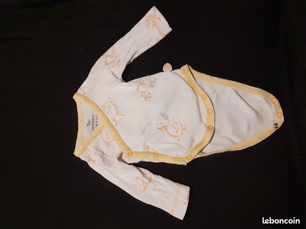 Ensemble 3 bodys mixte taille naissance (image 3)