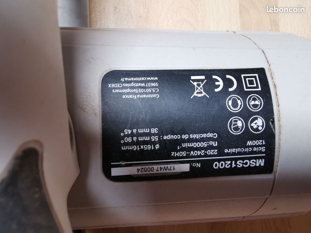 Lot 3 outils filaires Mac Allister : Rabot 900W + Scie sauteuse 600W + Scie circulaire (image 12)