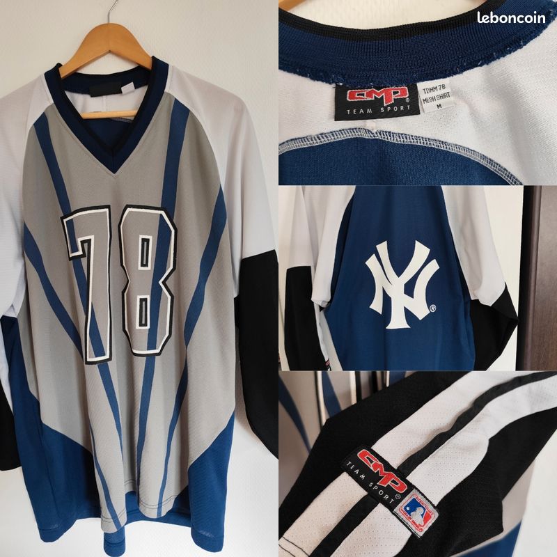 Maillot Baseball New York Yankees – Lee, Homme XL, Blanc, Années 2000