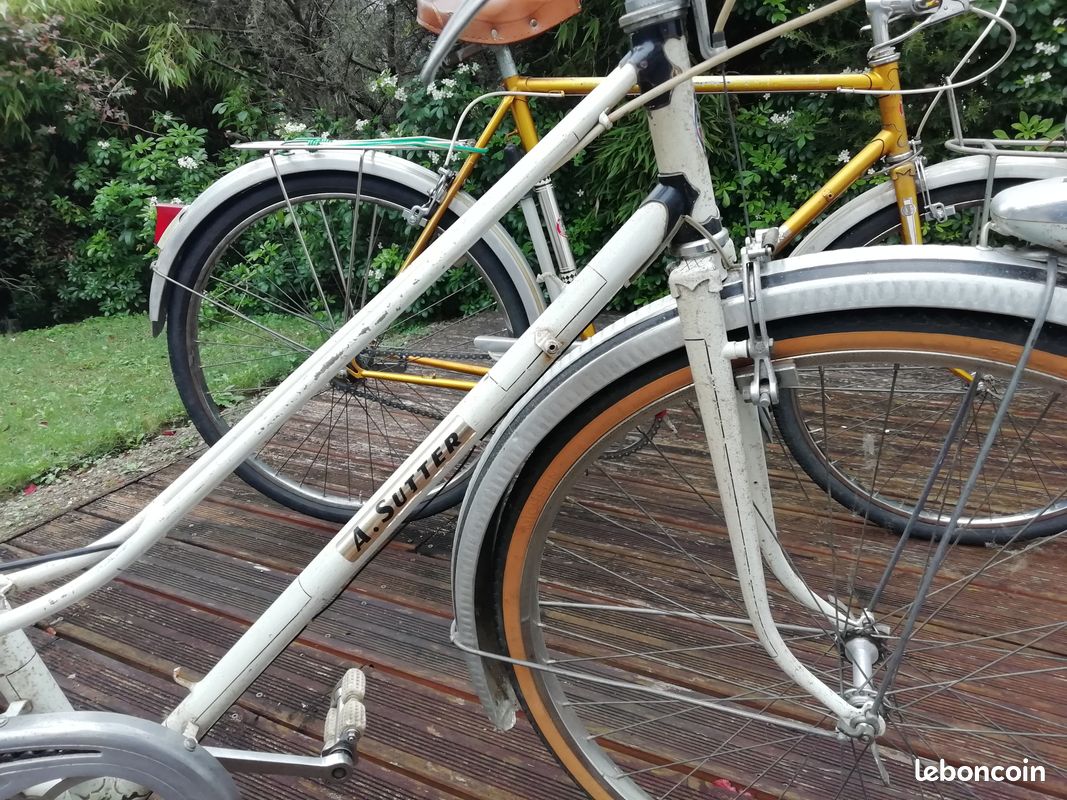 Insigne vintage de tête de bicyclette française, insigne de