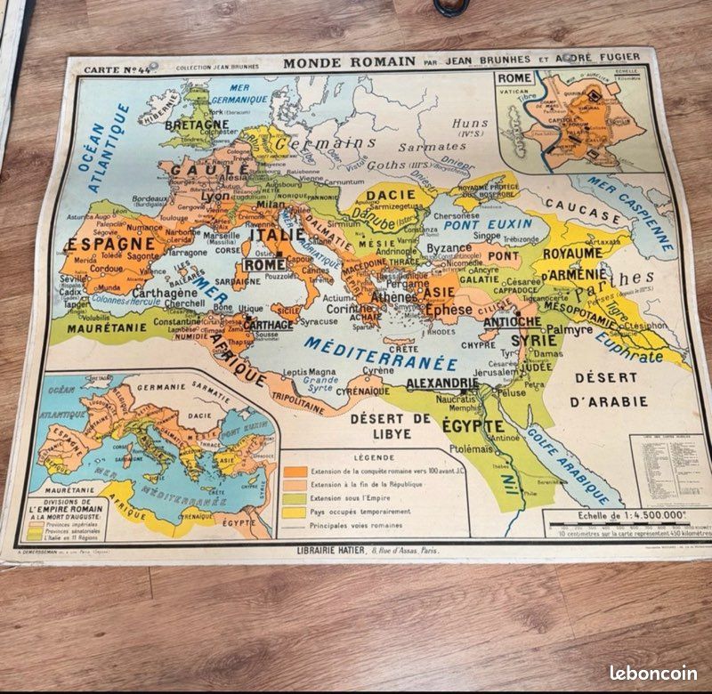 Carte vintage monde grec (image 2)