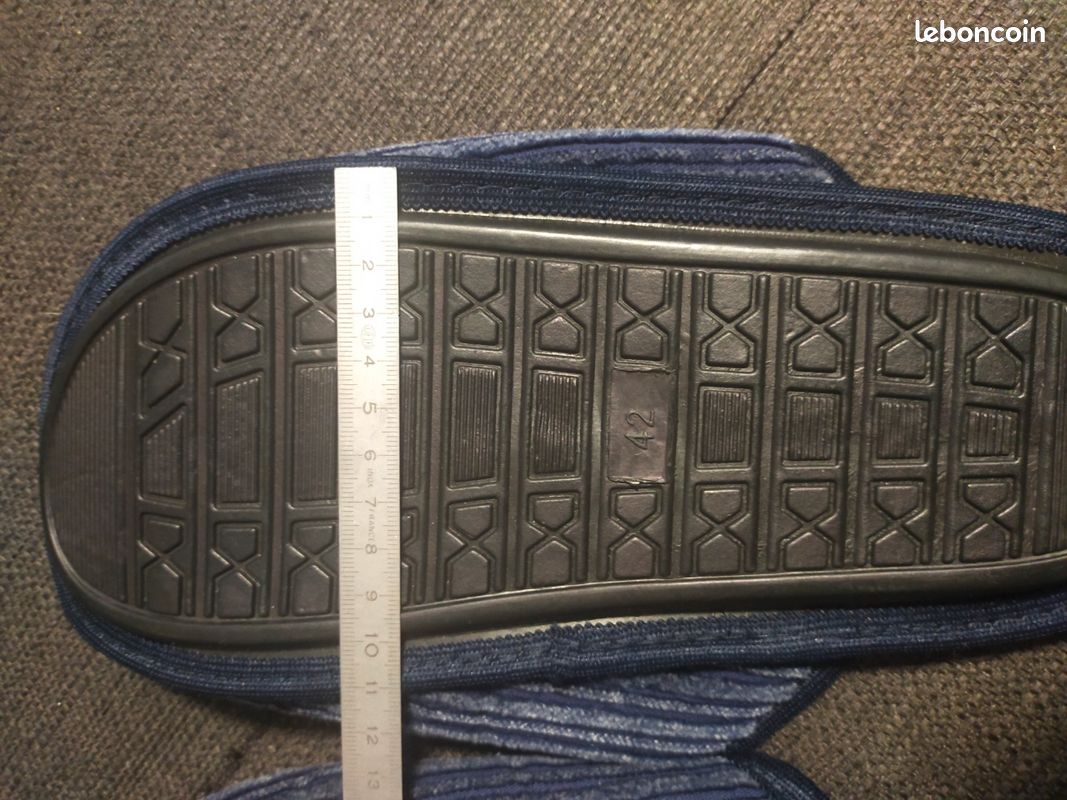 Chaussons homme neufs T 42 bleu (image 12)