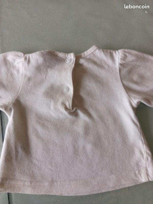 Haut ml blanc Petit Kimbaloo 0 Mois (mae1) (image 10)