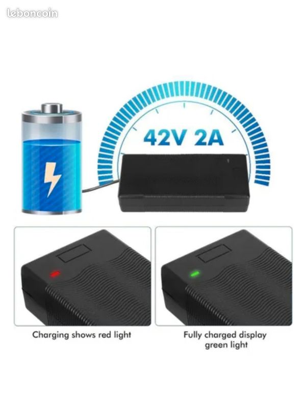 Chargeur Vélo Électrique BH – 42V 2A – Pour Atom Diamant Vagues 2019 – Neuf