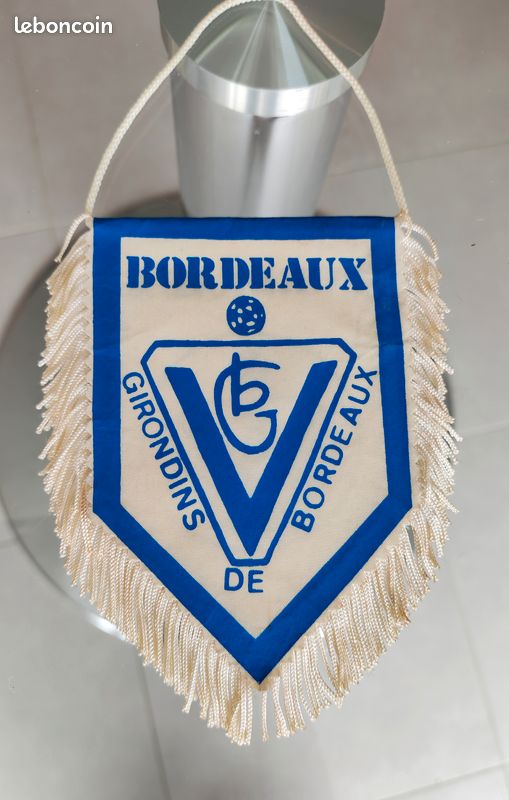 Drapeau de fan girondins de bordeaux 75 x50 cm environ - Décoration