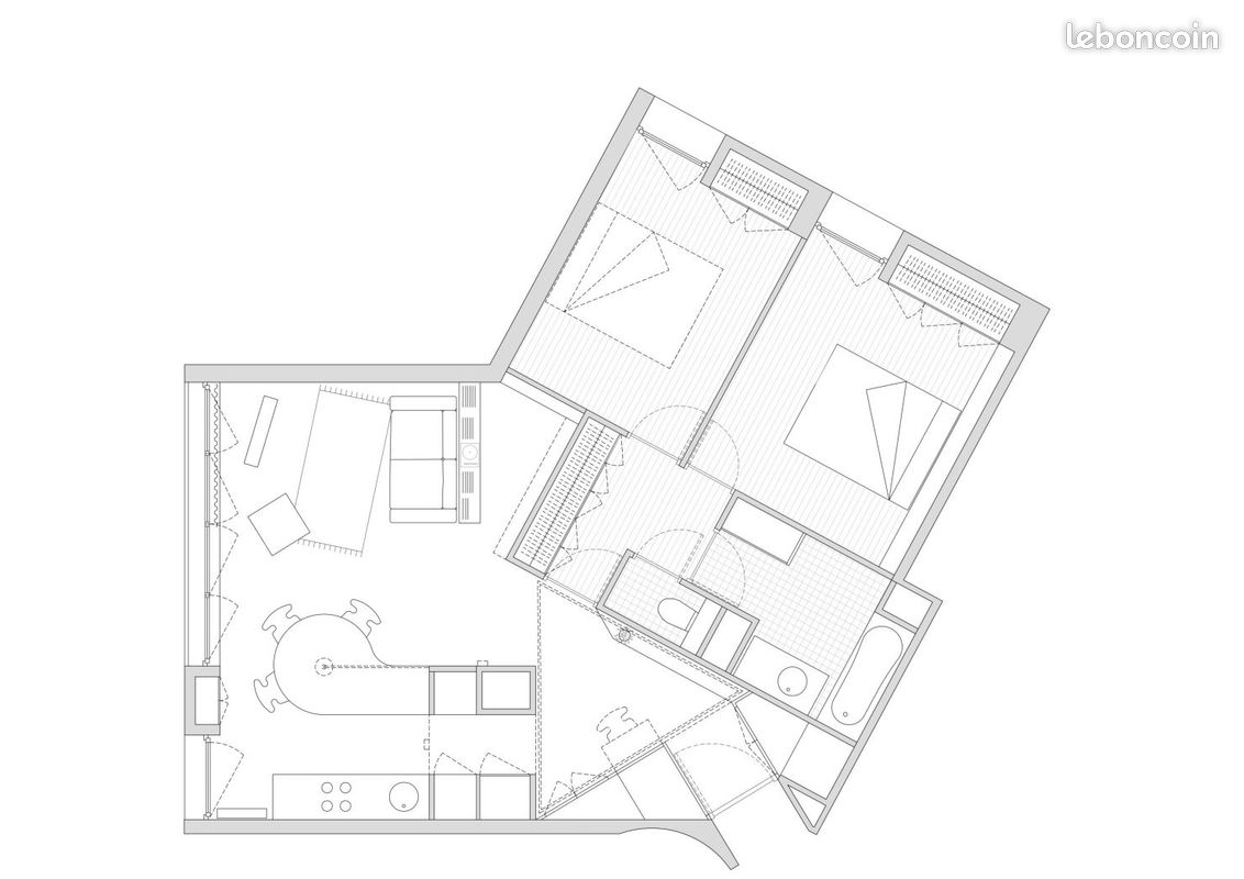 Appartement a louer pantin - 3 pièce(s) - 73 m2 - Surfyn