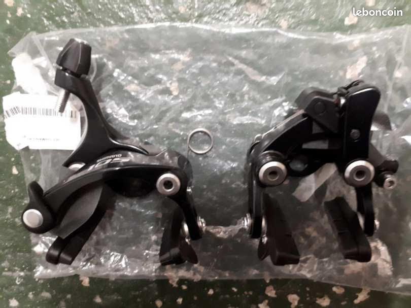 Paire D'étriers De Frein Shimano 105 – Pour Vélo Route/course, Aluminium, Argent, Neufs