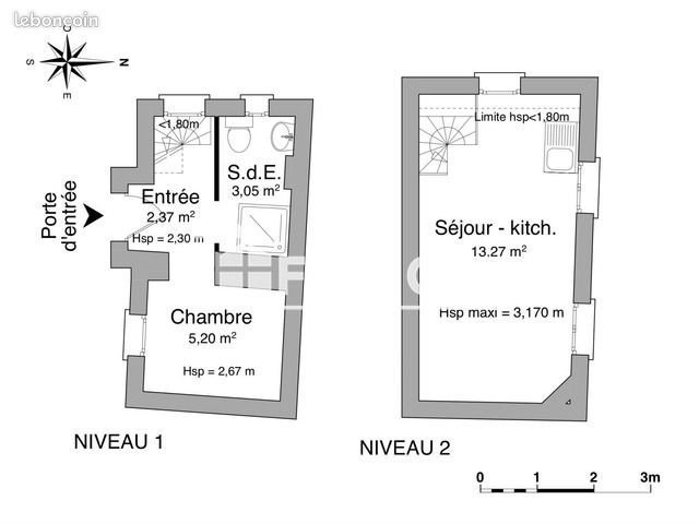 Appartement a louer vienne - 1 pièce(s) - 23 m2 - Surfyn