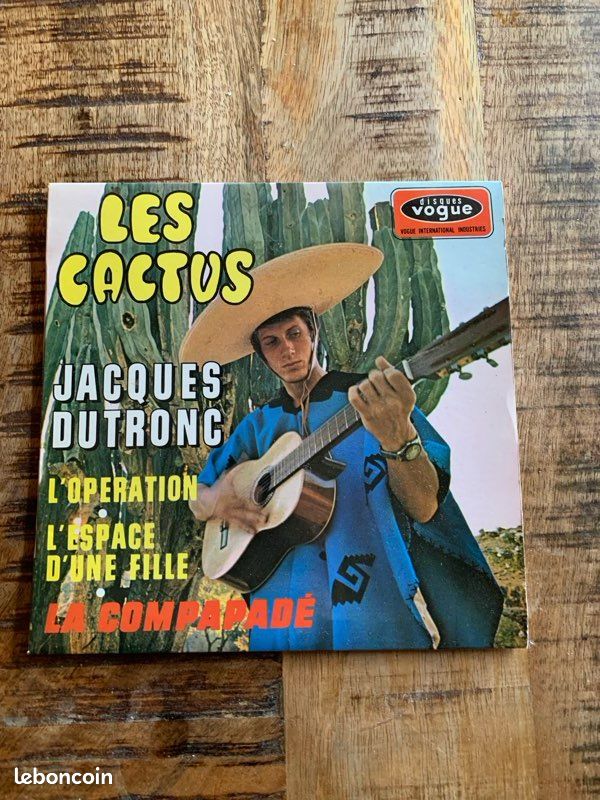 Vinyle 45T Jacques Dutronc  Les Cactus (1967, Vogue EPL 8498) - CD -  Musique