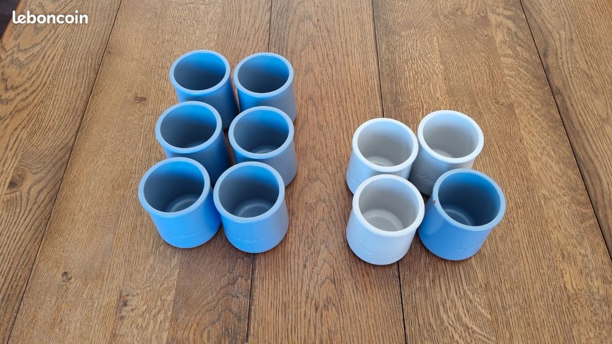 10 pots yaourts grès (image 1)